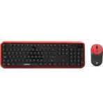 Everest Round KM-6282 Kırmızı-Siyah Kablousuz Klavye-Mouse Set