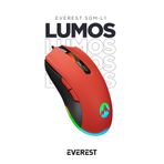 Everest SGM-L1 LUMOS Kırmızı 6400dpi RGB Makrolu Gaming Oyuncu Mouse