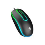 Everest SM-166 Q USB yedi değişken ışıklı siyah mouse