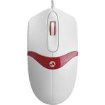 Everest SM-220 Beyaz Kırmızı Optik Kablolu Mouse