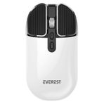 Everest SM-620 2in1 Bluetooth+2,4ghz Şarjlı Beyaz Süper Sessiz Mobil-Tv-Pc Destekli Kablosuz Mouse