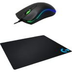 Everest SM-M9 Siyah 3D Optik Led Mouse+Logitech Gaming Oyuncu Mouse Pad