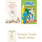Everest Yayınları Bayan Hoşdiken'in Masalı + Şirinler ile Hikâyeli Boyama Kitabı - Yabani Şirin + Yaramaz Tavşan Masalı