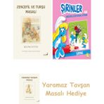 Everest Yayınları Beatrix Potter 15 - Zencefil ve Turşu Masalı + Şirinler ile Hikâyeli Boyama Kitabı - Şirine + Yaramaz Tavşan Masalı