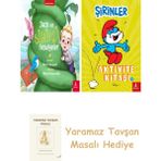 Everest Yayınları Jack ve Sihirli Fasulyeler + Şirinler - Aktivite Kitabı 1 + Yaramaz Tavşan Masalı