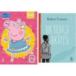 Everest Yayınları Peppa Pig-Simli Çıkartmalı Boyama Kitabı + Bir Yılbaşı Hikayesi - Hayır