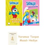 Everest Yayınları Şirinler - Aktivite Kitabı 1 + Şirinler ile Hikâyeli Boyama Kitabı - Şirine + Yaramaz Tavşan Masalı