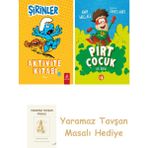 Everest Yayınları Şirinler - Aktivite Kitabı 3 + Pırt Çocuk 1 - Ilk Koku + Yaramaz Tavşan Masalı