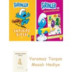 Everest Yayınları Şirinler - Aktivite Kitabı 3 + Şirinler ile Hikayeli Boyama Kitabı - Şirinler Salatası + Yaramaz Tavşan Masalı