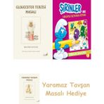 Everest Yayınları + Şirinler ile Hikayeli Boyama Kitabı - Şirinler Salatası + Yaramaz Tavşan Masalı