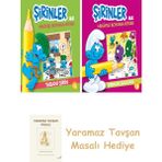 Everest Yayınları Şirinler ile Hikâyeli Boyama Kitabı - Yabani Şirin + Şirinler ile Hikayeli Boyama Kitabı - Şirinler Salatası + Yaramaz Tavşan Masalı