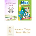 Everest Yayınları Turta ve Çörek Kalıbı + Şirinler ile Hikâyeli Boyama Kitabı - Yabani Şirin + Yaramaz Tavşan Masalı