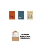 Everest Yayınları Turuncu Kuş + Toplu Yazılar + Soydaşınız Balık Burcu + Okuma Sticker'Ları