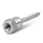 Everflow 8139957-25 SH-GST 20 3/8" Vida Döner Dişli Çubuk Çapa Ahşap için Tasarlandı, 17 Derece Açı Kapalı Dikey Kurulur, Elektro-Çinko Çelik (25 Paket) 25'li Paket, 25 Adet