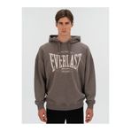 EVERLAST Authentic Boxing Oversize Koyu Vizon Erkek Kapüşonlu Sweatshirt