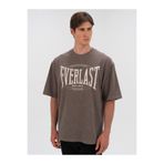 EVERLAST Authentic Boxing Oversize Koyu Vizon Erkek Tişört