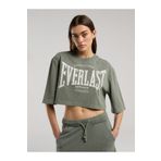EVERLAST Authentic Boxing Wmn Haki Kadın Crop Tişört