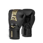 Everlast Elite 2 Boks Antrenman Eldiveni - Siyah/Altın - 10 oz