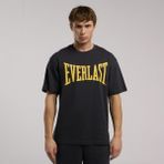 Everlast Erkek Gri T-Shirt Oversize Logo Detaylı %100 Pamuklu Günlük Kullanım İçin
