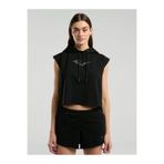 EVERLAST Ever Classics Wmn Siyah Kadın Crop Kapüşonlu Kolsuz Sweatshirt