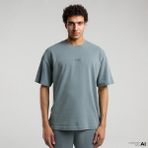 Everlast Ever Relaxed Oversize Erkek Gri T-SHIRT.341 - XL
