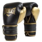 Everlast Powerlock2 Boks Eldiveni Siyah/Altın 396 g - Gelişmiş Performans ve Stil. Boks için İdeal Antrenman Eldiveni