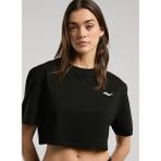 Everlast TW0031 167-Ever Classics Wmn Comfrt Siyah Crop Düz Kadın T-Shirt