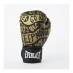 Everlast Üniseks – Yetişkin Boks Eldiveni Spark Glove Antrenman Eldiveni, Siyah/Altın Motifli, 12oz