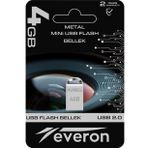 Everon 4gb Metal Usb Mini Flash Bellek (Gri)