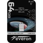 Everon 64GB Metal USB Mini Flash Bellek - 64 GB - Gri