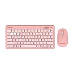 Everst Lumi KM-BT903 Pembe 3 IN 1 3 BT 2.4 1600 DPI Kablosuz Klavye Mouse Set