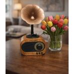Everton KA-799 Nostaljik Gramofon Tasarımlı Bluetooth Hoparlör - Fm Radyo, Usb, Sd Kart ve Aux Girişli Ahşap Görünümlü Radyo