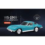 Everton Kablosuz Hoparlör Bluetooth Retro 1963 Chevrolet Corvette Klasik Araba Görünümlü Speaker - Turkuaz