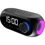 Everton Mikado MD-W7 1200mAh 5W Siyah Bluetooth-Aux-Derece-Usb-FM (RADYO) Alarmlı Saat Speaker Speaker