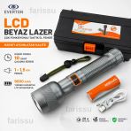Everton Rt-063 A 30W Beyaz Lazer Şarjlı Taktik El Feneri - 2000 Lümen - 9000 Mah