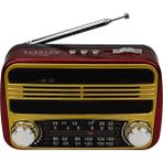 Everton Rt-310bt Bluetooth Fm-Usb-Tf Card- Şarjlı Nostaljik Radyo - Kahverengi
