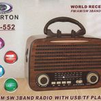 Everton RT-552 Bluetooth Fm-Usb-Tf-Aux Şarjlı Nostaljik Radyo