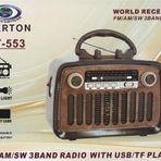 Everton RT-553 Bluetooth Fm-Usb-Tf-Aux Şarjlı Nostaljik Radyo