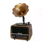 Everton Rt-601 Gramafonlu Bluetooth Fm-usb-tf-aux Şarjlı Nostaljik Radyo