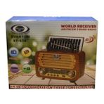 Everton RT-674 Bluetooth-USB-SD-FM Şarjlı,Solarlı Nostaljik Radyo