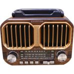 Everton RT-679 Bluetooth-Usb-Sd-Fm Şarjlı Solarlı Nostaljik Radyo - Çok Renkli