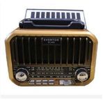 Everton RT-685 Şarjlı,Solarlı Nostaljik Radyo ( Bluetooth-USB-SD-FM)