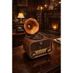 Everton RT-728 Bluetooth’luGramofon Tasarımlı 3 Bant Radyo & USB/TF Müzik Çalar (1200mAh Bataryalı)