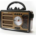 Everton RT-737 Bluetooth Usb-Micro Sd Solarlı Saatli Nostaljik Radyo - Çok Renkli