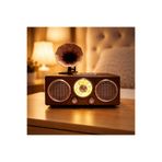 Everton RT-748 gramafonlu Retro Bluetoothlu Radyo USB TF Kartlı 3 Bant Şarjlı