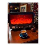 Everton RT-754 ŞÖMİNE GÖRÜNÜMLÜ SOLAR GÜNEŞ PANELLİ BLUETOOTH-USB-SD-FM-SW-AM NOSTALJİ MÜZİK KUTUSU RADYO