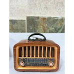 Everton RT-775 Büyük Boy Nostajık Bluetooth Radyo Müzik Çalar - Ahşap - Ceviz