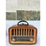 Everton RT-775 Büyük Boy Nostajık Bluetooth Radyo Müzik Çalar - Kahverengi