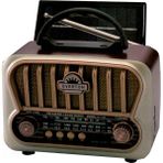 Everton RT-826 Bluetooth-USB-SD-FM Şarjlı Nostaljik Radyo Güneş Panelli - Kahverengi