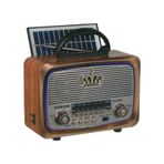 Everton RT-849 Bluetooth FM-USB-TF-AUX Şarjlı Güneş Panelli Nostaljik Radyo Hoparlör